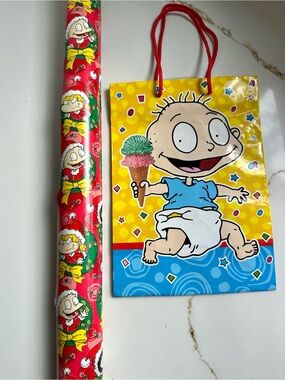 Rugrats vintage gift bag and wrapping paper